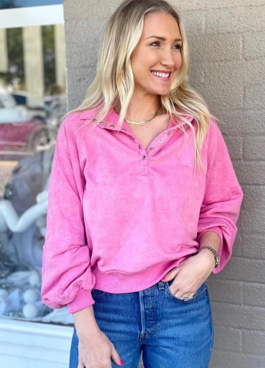 A southern grace pink sweater