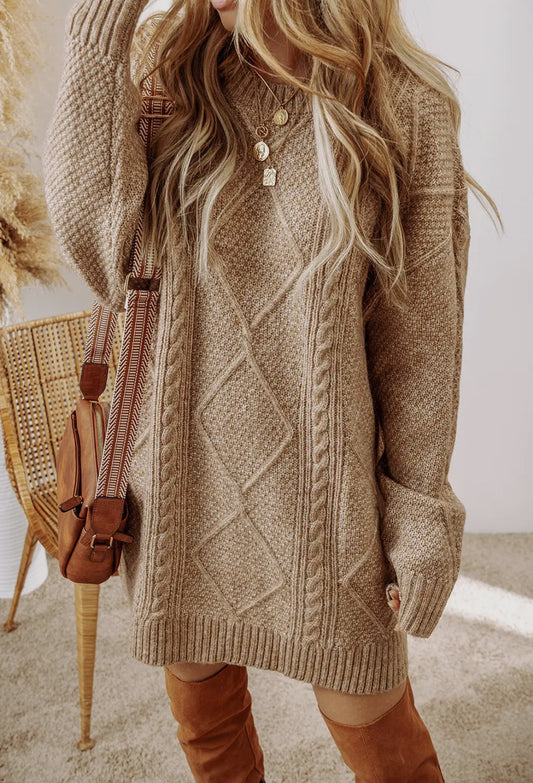 A sweater dress