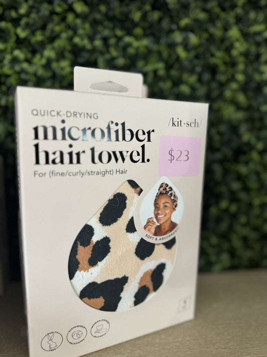 B. Microfiber hair towel